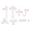 2Pcs Id13Mm Four Five Way Joint Pipe Adapter,Shelf Wardrobe Hook Fittings Plant Support Connector,Garden Watering Irrigation