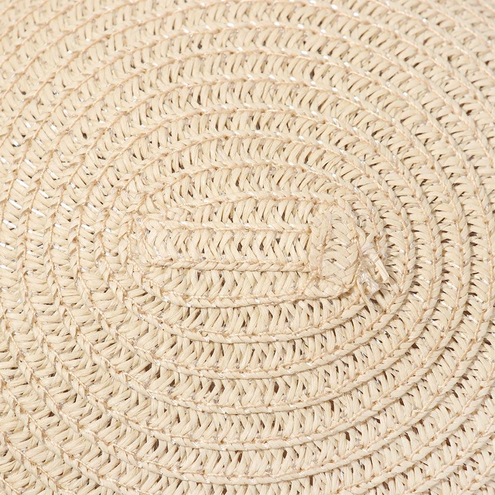 Casual Straw Weaving Sun Beach Flower Sunshade Caps Girls Summer Hat Shoulder Bag Wide Brim Hats
