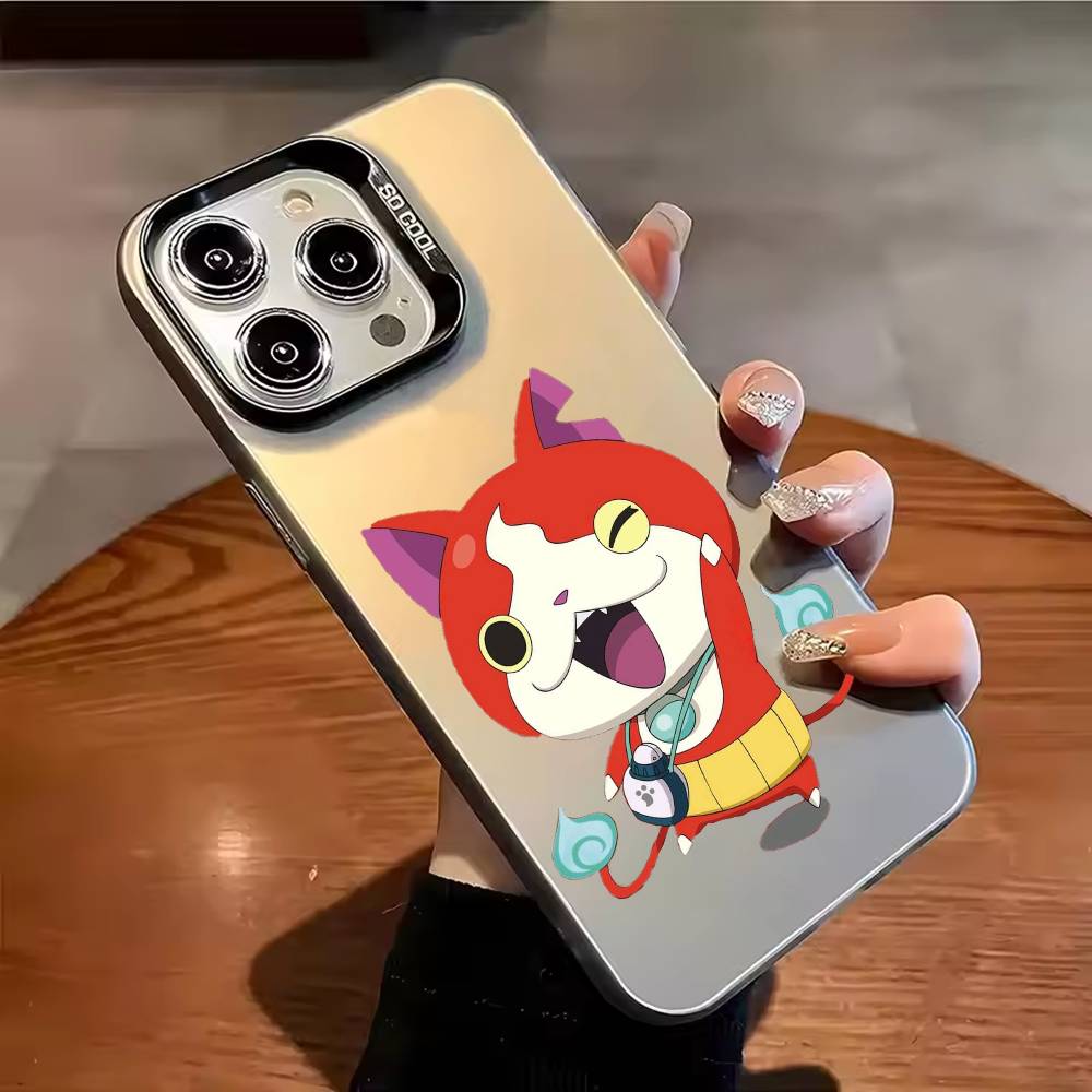 

Y-Yokai Anime Watch Phone Case For iPhone 17,16,15,14,13,12,11,Pro Max,Plus Candy Silver Cover iPhone13PROMAX