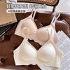 Jelly soft support seamless underwear women's summer thin small breasts gather sexy close breast anti-sagging women's bra