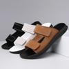 Fashion Size 38-48 Fashionable Men Flip-flops Beach Sandals Men Lightweight Comfortable Breathable High-end Slippers Social Shoes Men