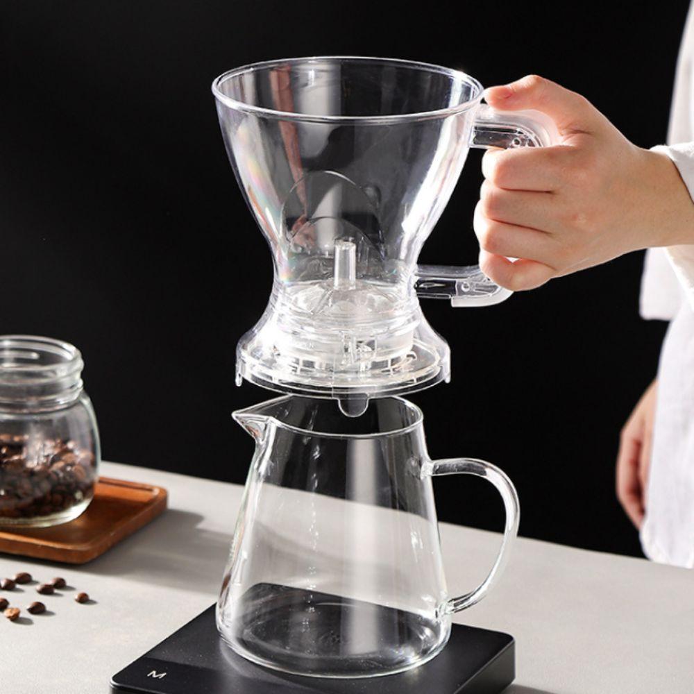 PC Pour Over Coffee Dripper Filter Paper Free Coffee Filter Cup Convenient Coffee Brewer Pot  Tea