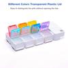 Large Capacity Smart Pill Case Reminder 7 Lattice Weekly Pill Organizer Colorful Drug Container Supplement Organizer