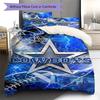 Dallas Cowboys Pattern Bedding Set Quilt Cover Pillowcase Home Decor Gift (1 * duvet cover + 2 * pillowcase, without core)