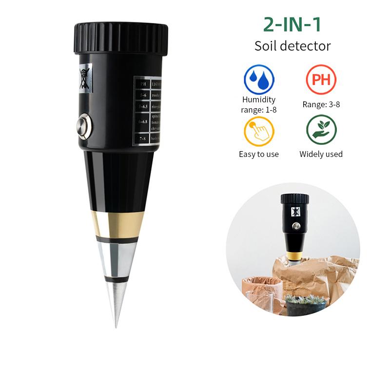 Soil Moisture PH Meter Acidity Humidity Tester Metal Sensor Probe 3~8ph No Battery Hygrometer for Planting Garden Tool