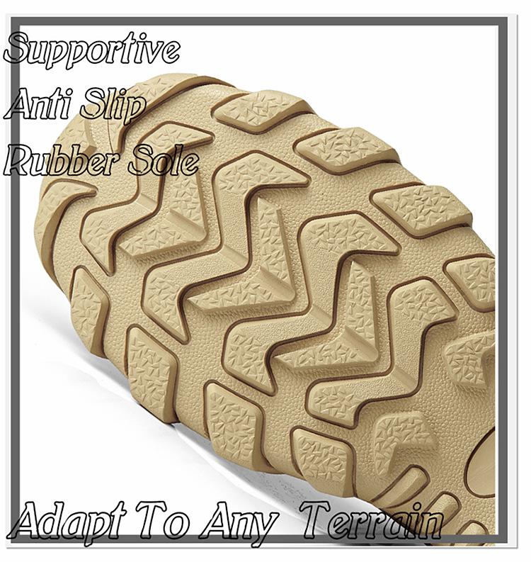Men's Tactical High-Top Waterproof Boots - Breathable Combat, Desert, Hiking, and Outdoor Shoes