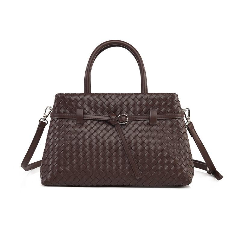 Women's Handbag Matte Bag New Handmade Woven Bag Fashionable Large Capacity Shoulder Bag Women