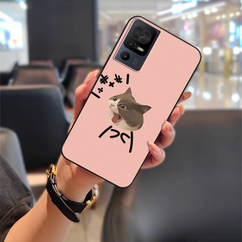 Couple Cartoon Phone Case For TCL 40SE/T610K Dirt-resistant Phone Pouch Cute Protective Anti-knock Anti-dust Silicone