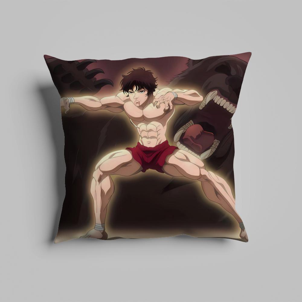 Pillow Case luxurious home office, sofa decorative Multi sized car seat cushions, pillowcases B-Baki the G-Grappler