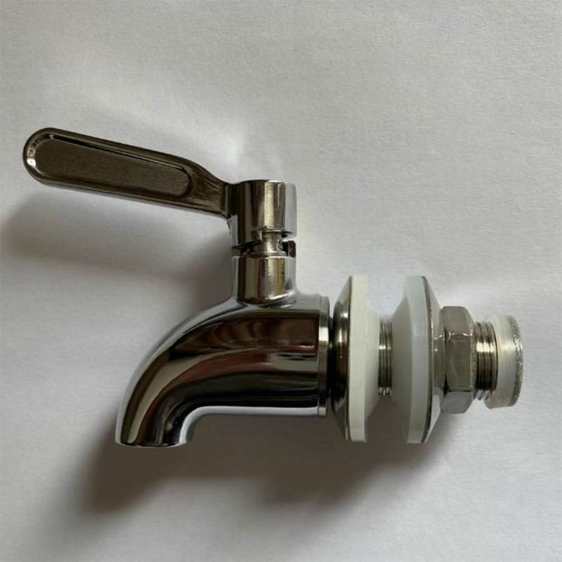 Spigot for Beverage Dispenser Stainless Steel Metal Spigot Dispenser Jar Juice Cold Drink Wine Beer Replacement Faucet Dropship