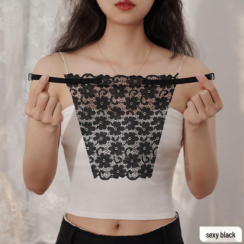 Všestranný bezešvý krajkový kryt na hrudník - Jednovrstvý a dvouvrstvý, Ochrana proti odhalení, Ochrana proti prosvítání