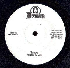 7inch Record TRISTAN PALMER - Sandra NONE Abraham Canada Reggae, Ska & Dub Used