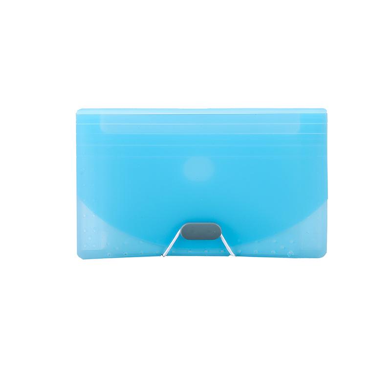 Candy Color Accordion A6 Waterproof Document Holder - 13 Pockets, Dirt-Resistant, Large Capacity for Tickets & Invoices