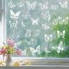 Spring 2026 White Butterfly Hummingbird Flower Static Cling Window Stickers No Residue Decorative Safety