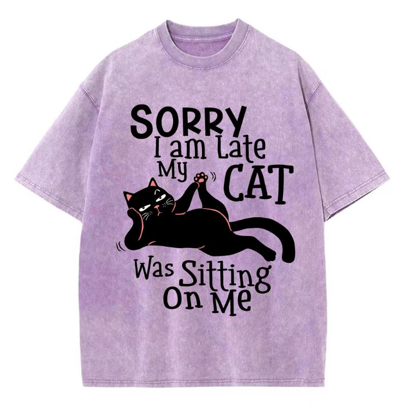 

Футболка женская с принтом в виде милой черной кошки, свободный круглый вырез, эластичный короткий рукав, унисекс, повседневный топ 3XL