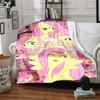 Little Pony (12) Customize Your Name Blanket Throw Personalized Blanket Soft Warm Cozy Perfect for Office Livingroom Nap Bed for All Occasions