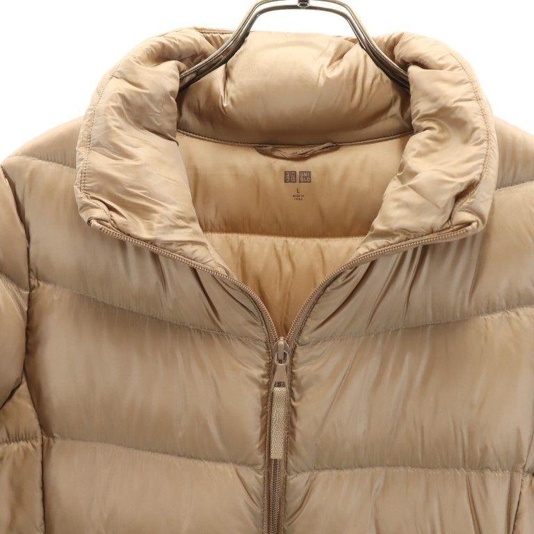 Uniqlo Down Jacket L Brown Women Used