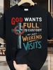God Wants Full Custody T Shirt Funny Christian Faith Graphic Casual Tee