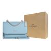 New COACH Klare Split Cow Leather Envelope Bag Shoulder Bag Crossbody Bag Mini Women's Sky Blue C9949-SVQVE