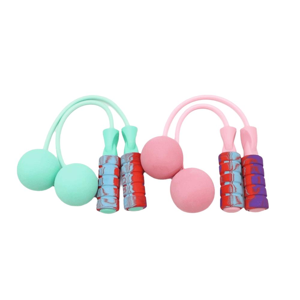 Adjustable Length Cordless Jump Rope Weighted Handle Skipping Rope Durable Training Rope For Women