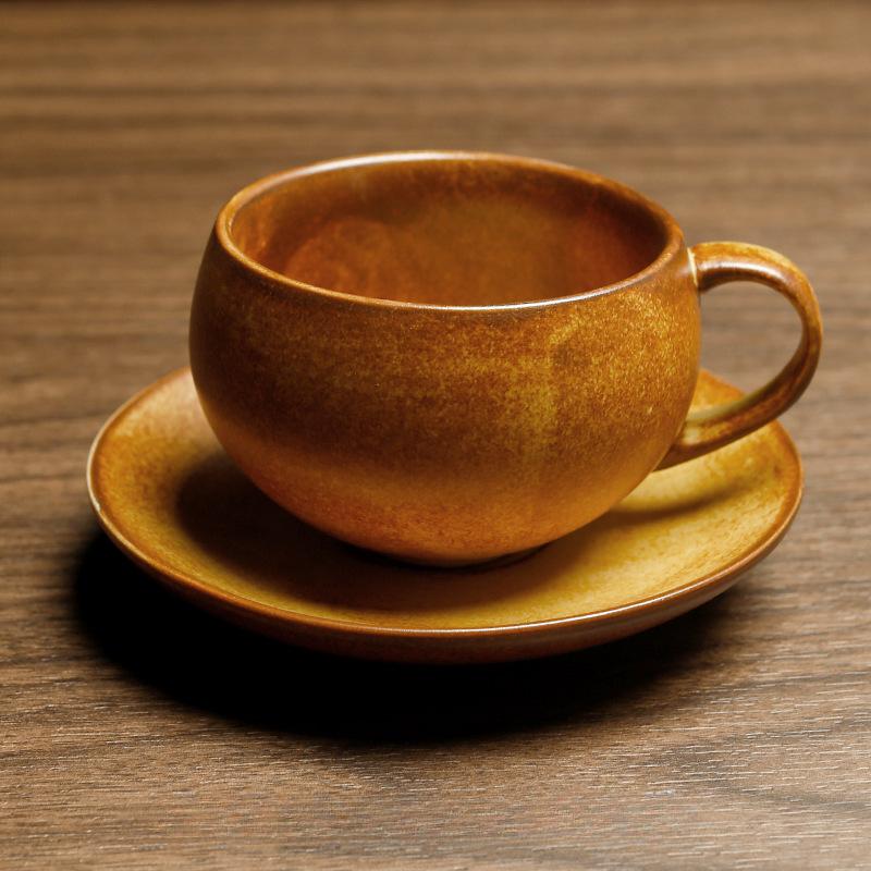 Handmade Clay Egg Shaped Mug Vintage Ceramics Coffee Cup and Teacup