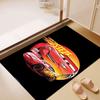 Rust-eze Racing Spirit Poster Print Rug, Suitable for Bedroom and Children's Room Décor, Non-slip Mat, Sofa Play Mat.