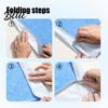 Adult Bibs with Clothing Protector Large Solid Bib Snap Buttons Color Waterproof Deep Crumb Adjustable Closure Catcher Design Eating