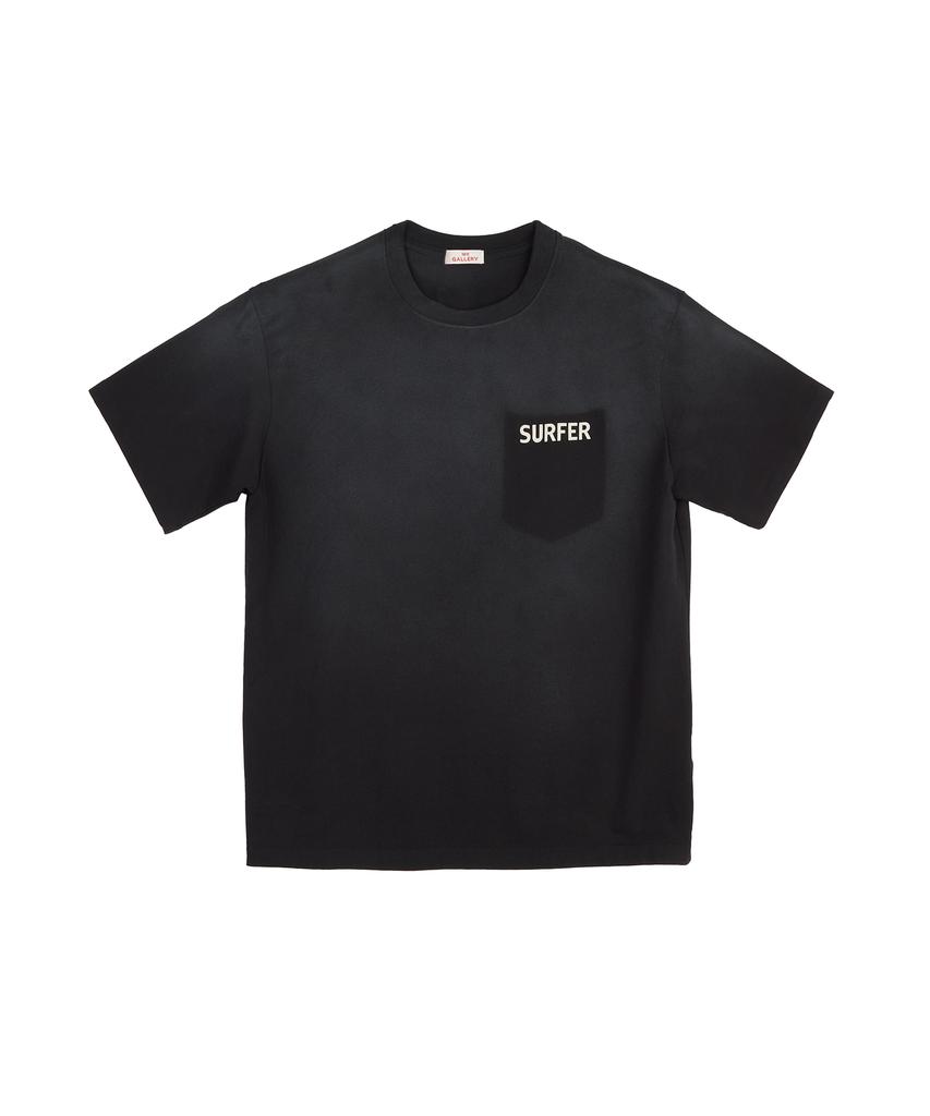 1011 GALLERY Faded Surfer T-Shirts - Black
