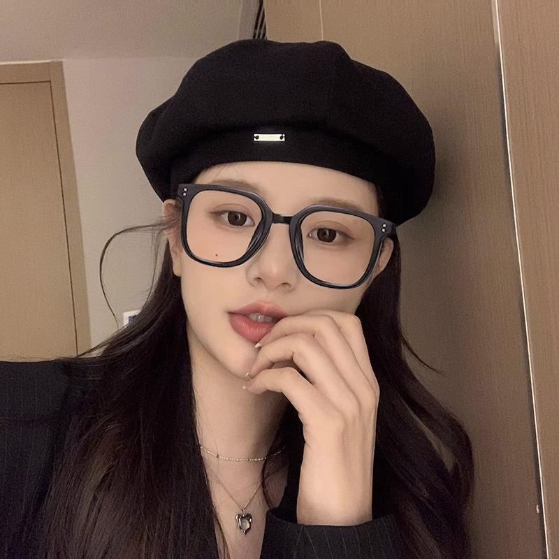 

Осенне-зимний берет из звездчатого аниса, женская шляпа, шляпа художника, подчеркивающая лицо, маленькая весенне-осенняя шляпа-тыква, женская, с высоким чувством стиля One size