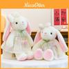 Cute Rabbit Plush Doll With Dress And Bow Decoration For Girls Childrens Gift