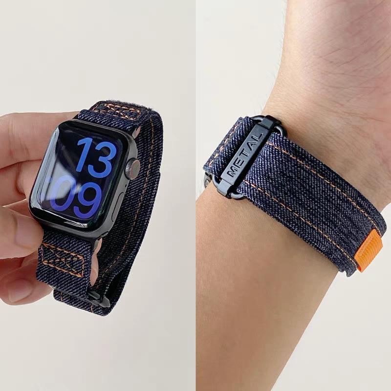 Sport Band For Apple Watch Ultra 2 10 9 8 7 6 SE 5 4 Outdoor Nylon Bracelet Strap For iWatch 38mm 40mm 41mm 42mm 45mm 46mm 49mm