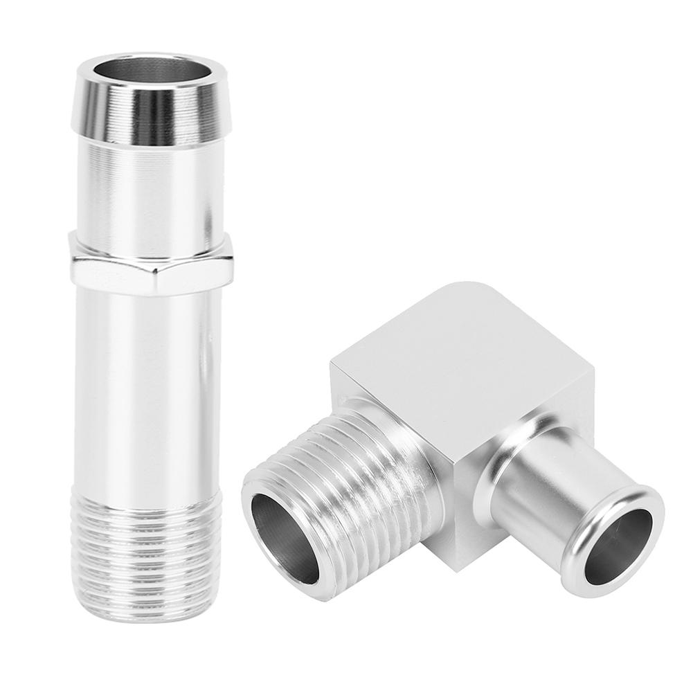 Heizungsschlauchanschluss 34in Wasserpumpe 58in 90 Grad 9514X Ersatz Passend für Chevy SBC V8