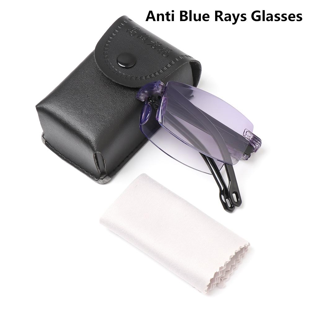 

Fashion Folding Reading Glasses With Original Box Men Women Portable Metal Frame High-Definition Presbyopia Eyeglasses+1.0~+4.0 +2.0