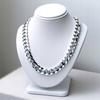 FULL Silver Men' Chain 925 SILVER THICK Pancetka DIAMONDED