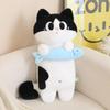 Siamese Cat Plush Fish-Catching Doll Pillow – Perfect Birthday Gift for Kids and Cat Lovers.