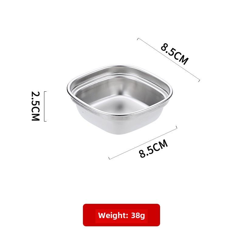 

Тарелка для соуса из нержавеющей стали для кемпинга на открытом воздухе, разделенная миска для соуса, миска для соуса для кетчупа на 1/2/3, поднос для соуса для пикника и барбекю