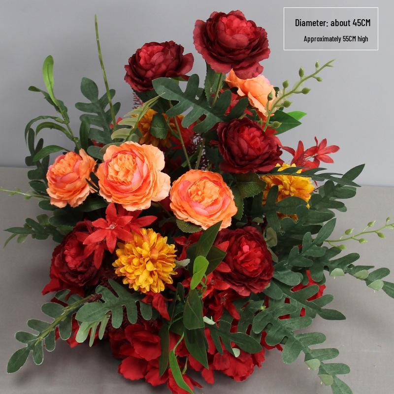 Artificial Wedding Aisle Flowers: Hotel Table Arrangements & Decorative Flower Balls for Stage and Welcome Area