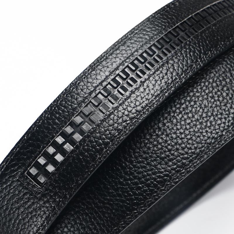 Open Edge Cowhide Belt Strip  Men's Automatic Buckle Belt Body  Cowhide Belt Strip