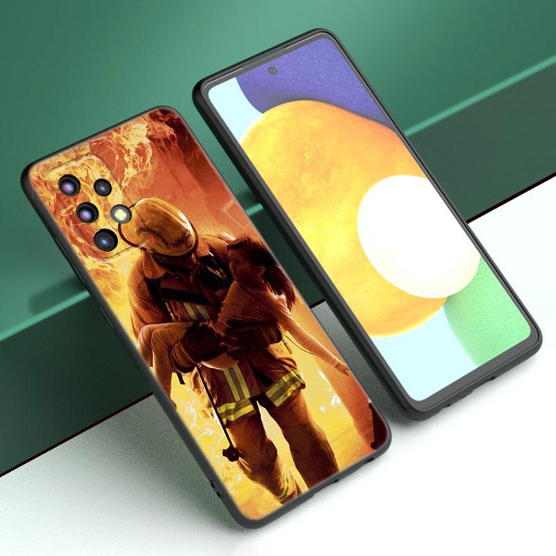 Firefighter Heroes Fireman Case For Samsung A13 A22 A24 A32 A23 A25 A34 A35 A52S A53 A54 A55 A73 A12 A14 A15 A31 A33 A50 A51 A72