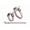 Cat Harness - Gray Pink 27-45x1.3/120 Cm