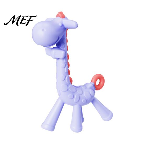 Silicone Teething Toys for Babies Baby Giraffe Toy Infants, Food-Grade Chew Stick Gum Relief, Deciduous Teeth Eruption Relief BPA-Free