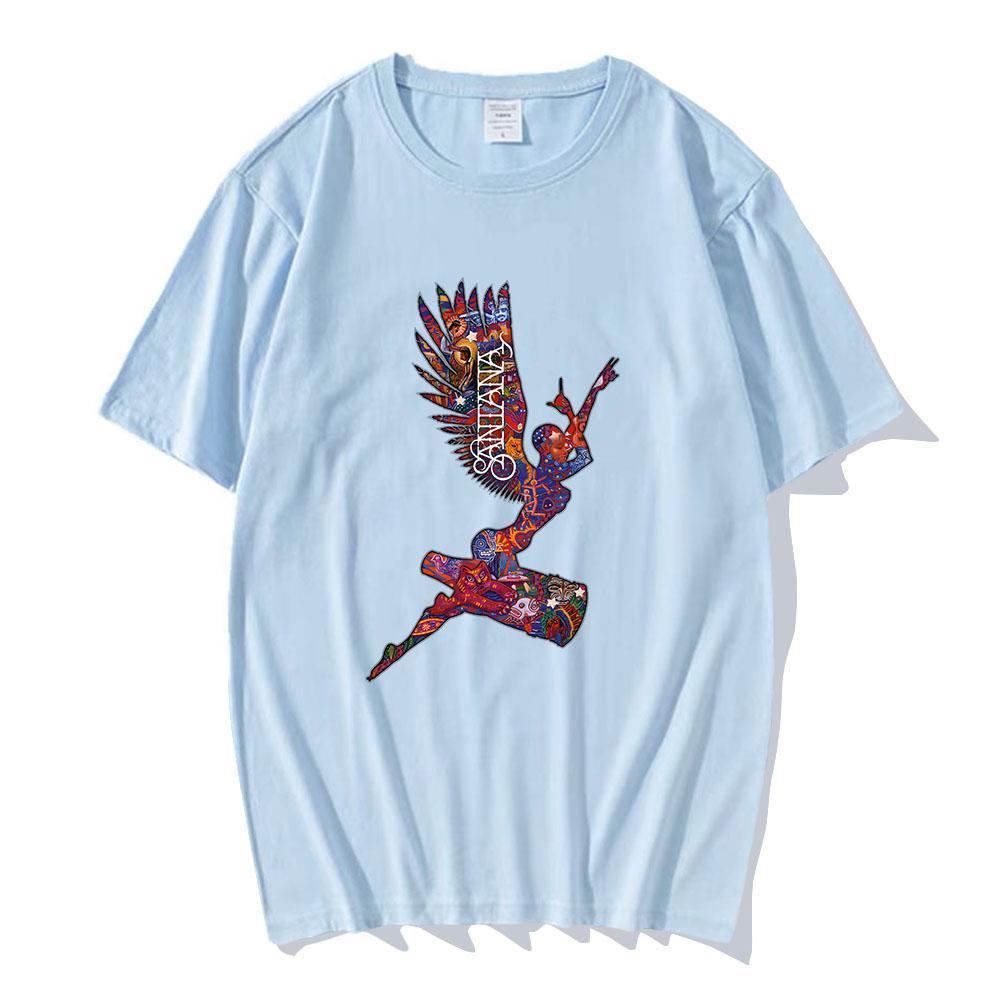 Super Abraxas Angel Carlos Santana T-shirt Unisex Streetwear Short Sleeve Fashion Men/Women Tshirts O-neck Casual Printed Shirt