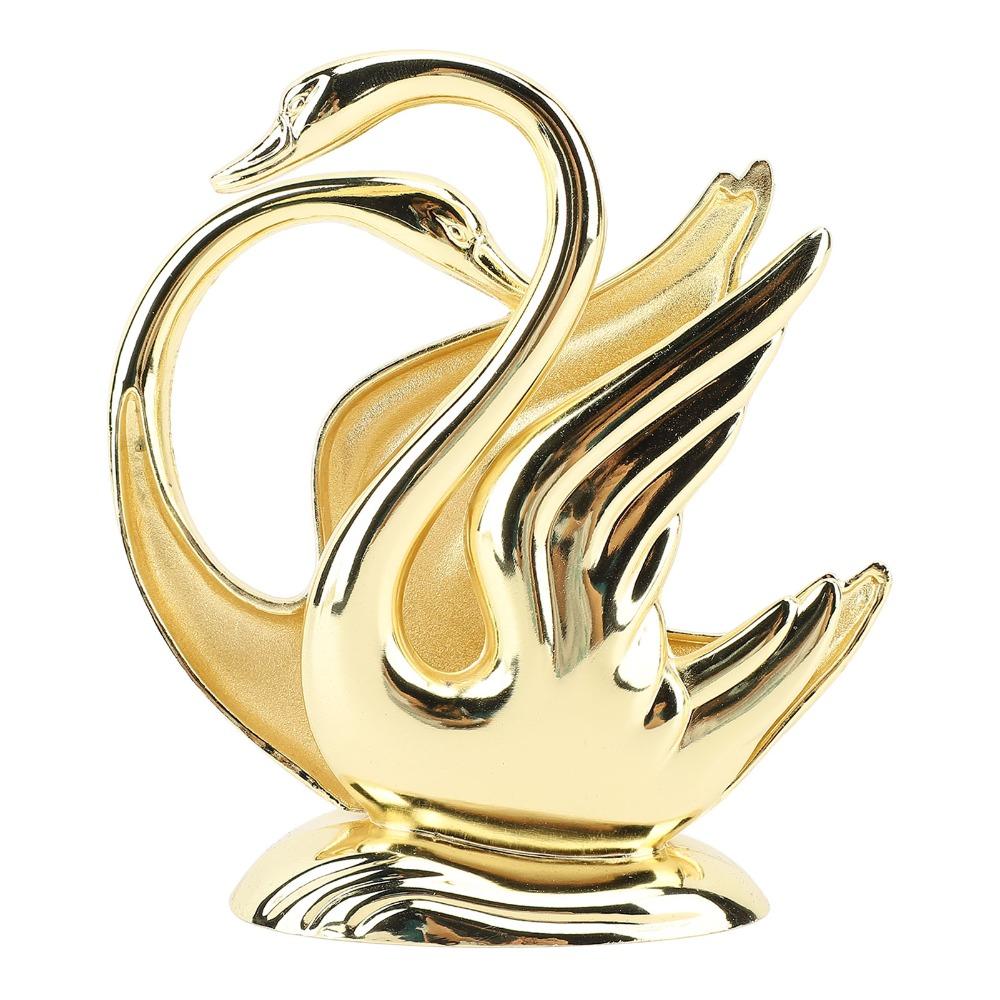 Upright Gold Napkin Holder Zinc Alloy Tissue Dispenser Stand For Restaurant