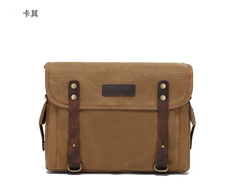 Detachable Motorcycle Bag Waterproof Luggage Bag Saddle Riding Gear Single Shoulder Slant Cross Leather Head Layer