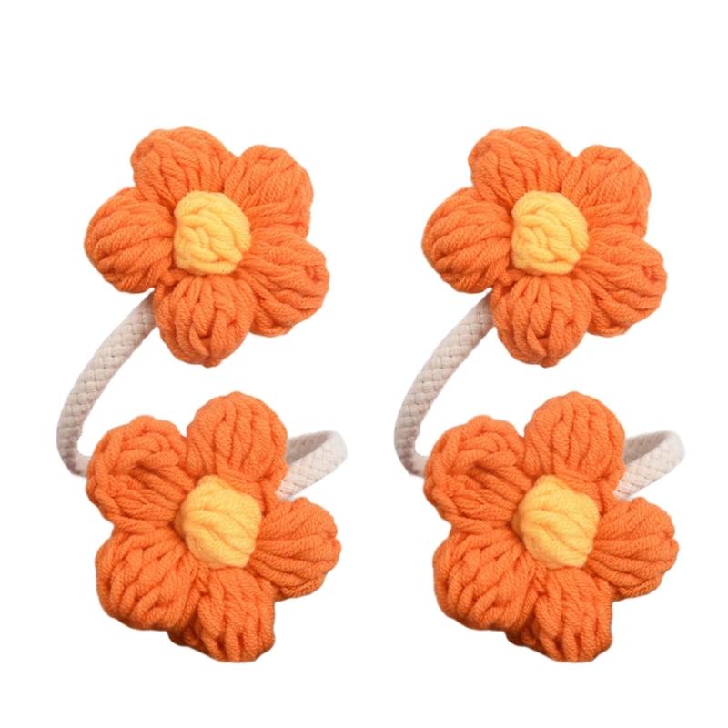 Curtain Tiebacks Decorative Curtain Holdbacks Retro Flower Curtain Buckles Clips Drapery Holdbacks Office Home Decors
