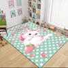 Custom Name Cheshire Cat Hearts Theme Carpet Rug Customizable Soft Washable Anti-Slip Home Living Room Sofa Mats Personalized Rug. 0909416