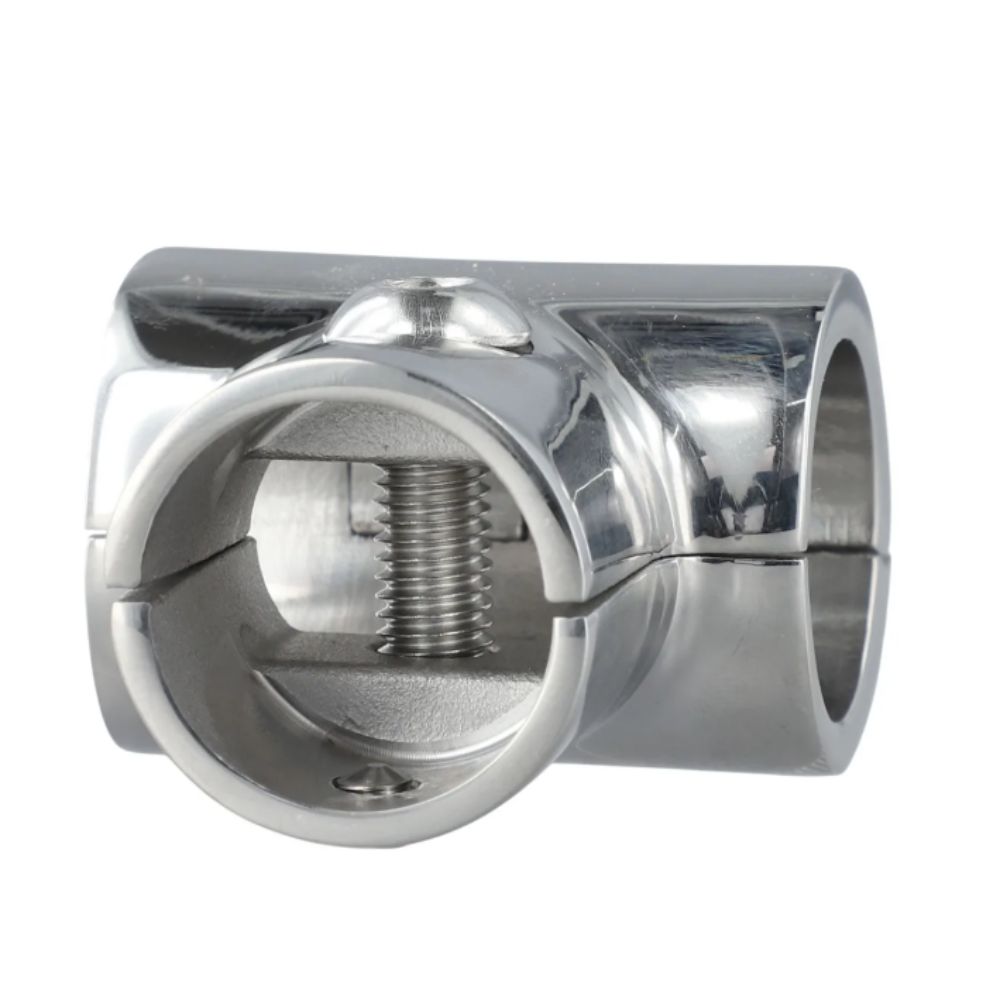 316 Stainless Steel Marine Handrail Fitting 90 Degree Hand Rail Fitting  Yacht Installations