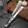 Stainless Steel Serving Tongs Heat Resistant Kitchen Tongs Non-Slip Food-Grade U-Shape Cooking Tongs for BBQ Buffet Bread Frying