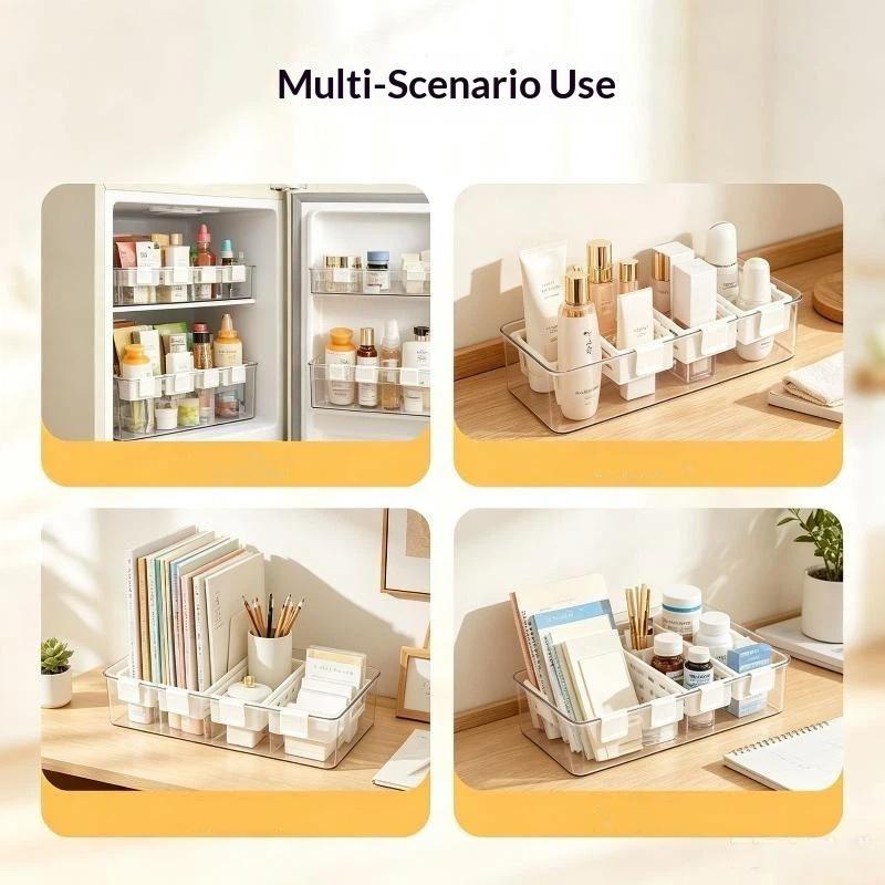 Practical Refrigerator Storage Basket 1/2/4PCS Side Door Fit Organizer for Home Kitchen Food Bag & Condiment Storage