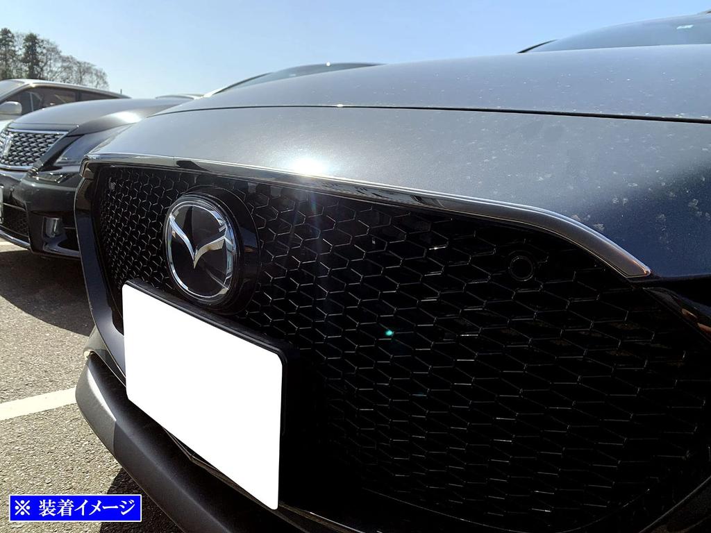 BRIGHTZ MAZDA3 Sedan BP Finish Stainless Steel Plated Bonnet Lip Molding BPEP BPFP BP5P BP8P MAZDA3 Sedan MAZDA 3 Mazda 3 Sedan Mazda 3 Mazda
